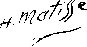 signature de Matisse